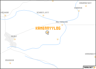map of Kamennyy Log