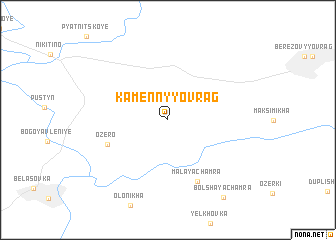 map of Kamennyy Ovrag