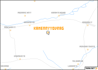map of Kamennyy Ovrag