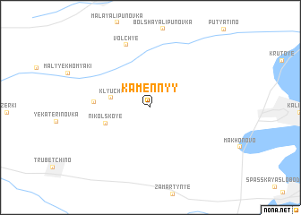 map of Kamennyy