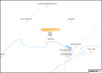 map of Kamennyy