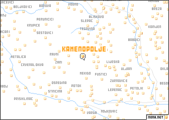 map of Kameno Polje