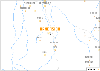 map of Kamensiba