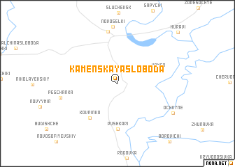 map of Kamenskaya Sloboda