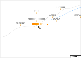 map of Kamenskiy