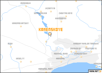 map of Kamenskoye