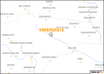 map of Kamenskoye