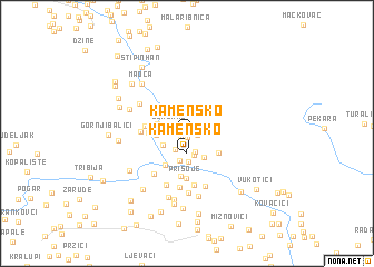 map of Kamensko