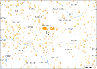 map of Kamensko