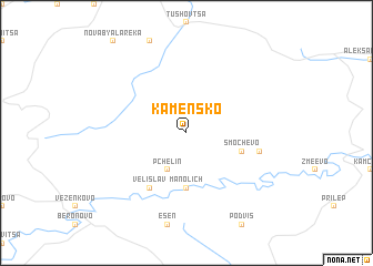 map of Kamensko