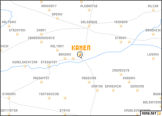 map of Kamenʼ