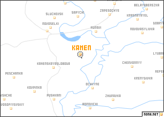 map of Kamenʼ