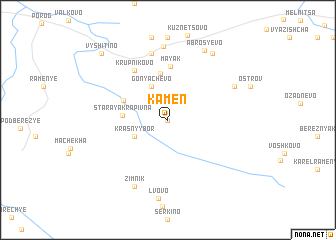 map of Kamen\