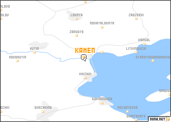 map of Kamenʼ