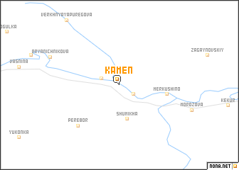 map of Kamen\