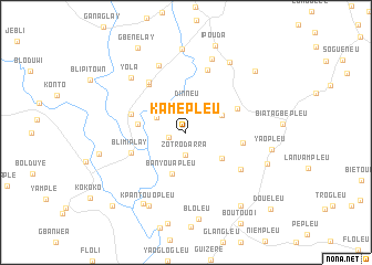 map of Kamepleu