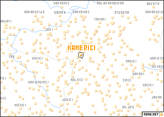 map of Kamerići