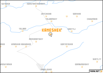 map of Kameshek