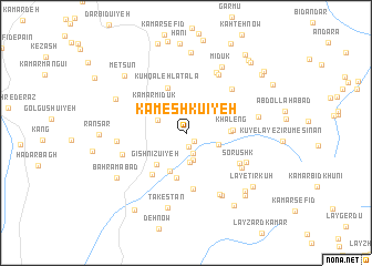 map of Kameshkū\