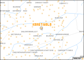 map of Kametiwāla