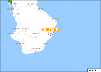 map of Kametsu