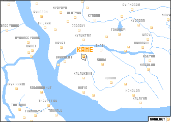 map of Kame