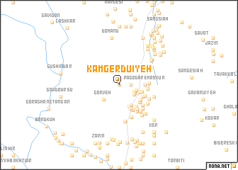 map of Kam Gerdū\