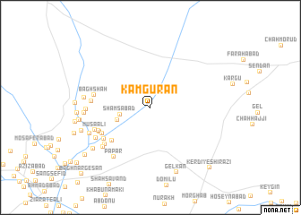 map of Kam Gūrān