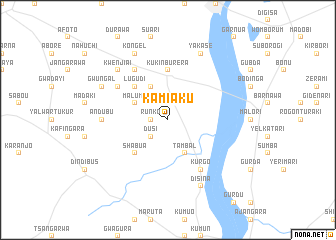 map of Kamiaku