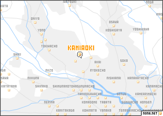 map of Kami-aoki