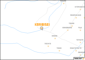 map of Kami-bisei