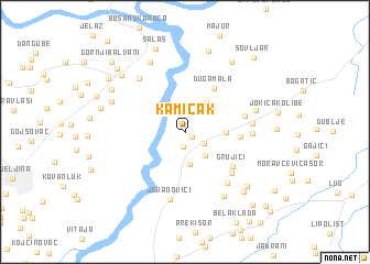 map of Kamičak