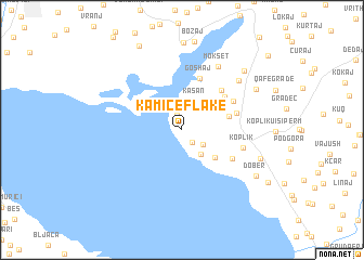 map of Kamicë-Flakë