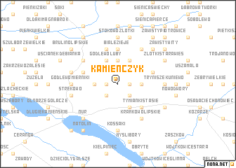 map of Kamieńczyk