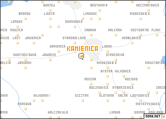 map of Kamienica