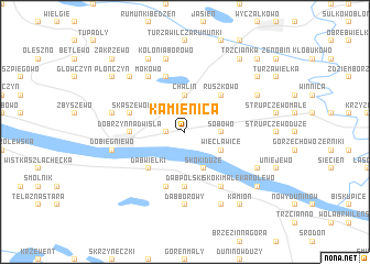 map of Kamienica