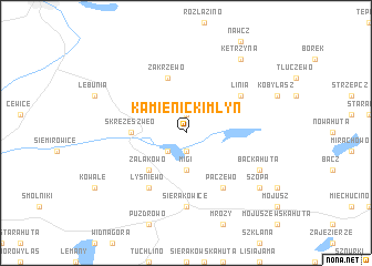 map of Kamienicki Młyn