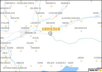 map of Kamienka