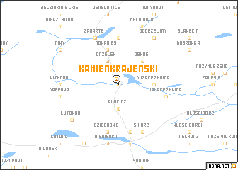 map of Kamień Krajeński