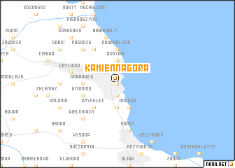 map of Kamienna Góra