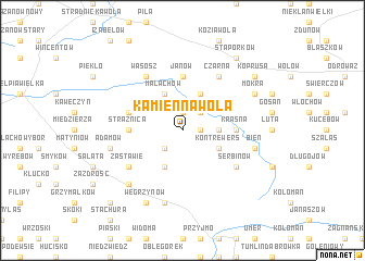 map of Kamienna Wola