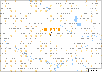 map of Kamienna