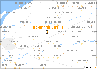map of Kamiennik Wielki