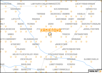 map of Kamienowo