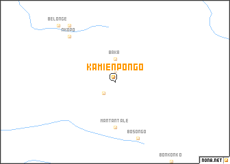 map of Kamienpongo