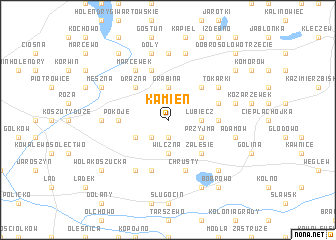 map of Kamień