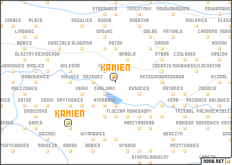 map of Kamień