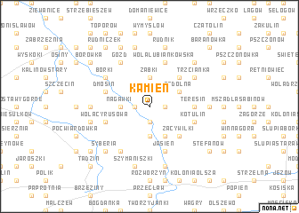 map of Kamień