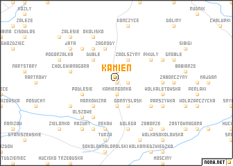 map of Kamień