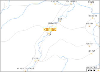 map of Kamigō